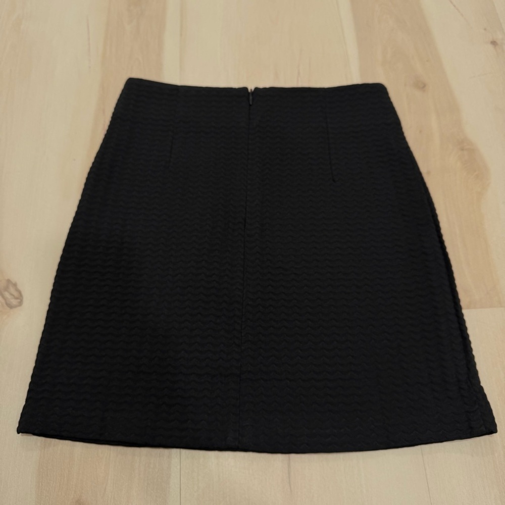 T by Alexander Wang Black Mini Skirt Zipper Women's Medium Petite Fits XS - Picture 5 of 10